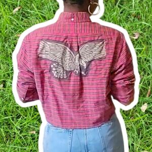 Custom Cropped Ralph Lauren Flannel